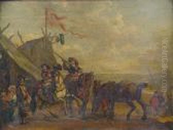 - Oil Painting by Pieter Wouwermans or Wouwerman