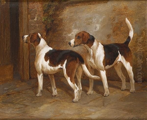 Anticipation; After The Hunt Oil Painting by George Wright