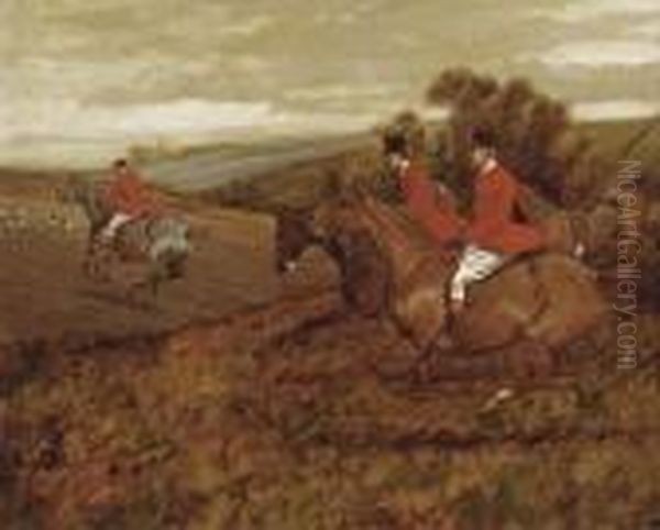 In Full Gallop Oil Painting by George Wright