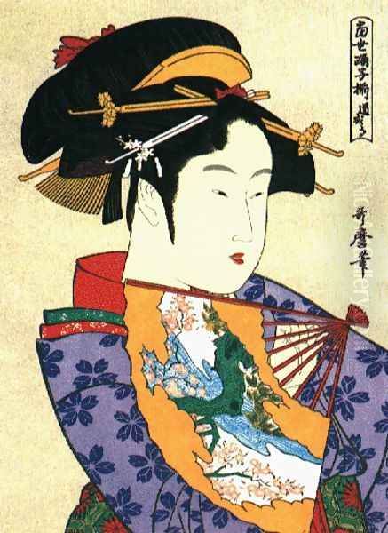 Dojouji Oil Painting by Kitagawa Utamaro