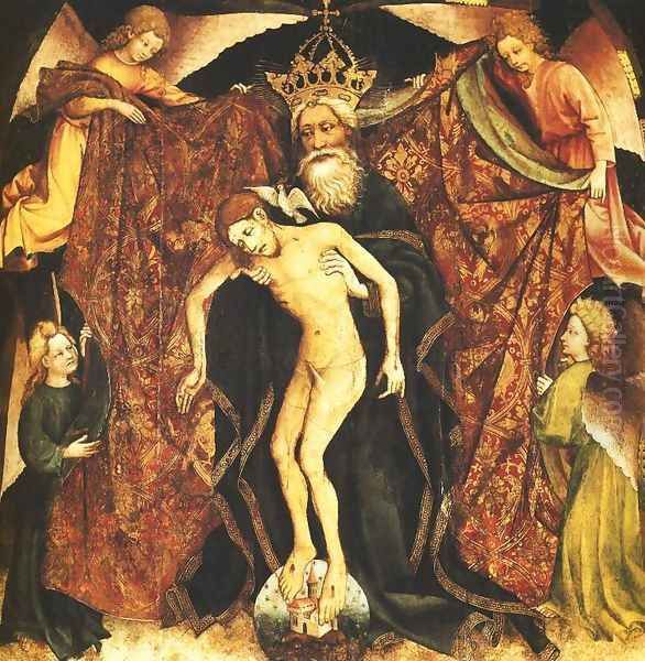 Holy Trinity (Pietas Domini) Oil Painting by Unknown Painter