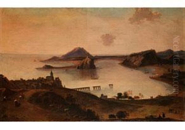 Vedute Von Pozzuoli Oil Painting by Thomas Wyck