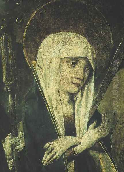 Our Lady of Sorrows Oil Painting by Unknown Painter