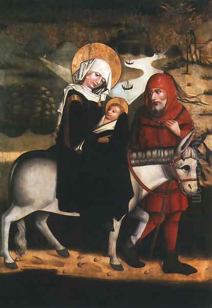 Flight into Egypt Oil Painting by Unknown Painter