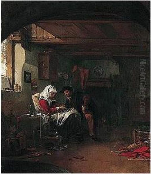 The Doctor's Visit Oil Painting by Thomas Wyck