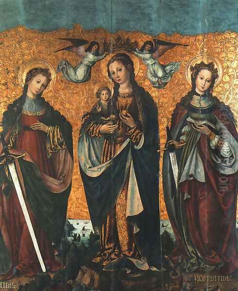 Sacra Conversazione Oil Painting by Unknown Painter