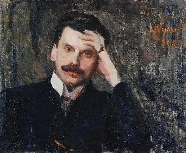 Portret Mezczyzny Oil Painting by Leon Wyczolkowski