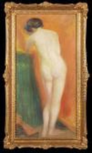 Nude Oil Painting by Leon Wyczolkowski