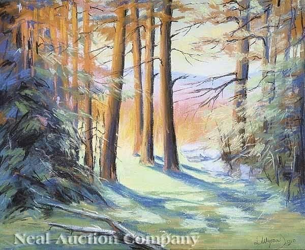 In The Mountainforest Oil Painting by Leon Wyczolkowski