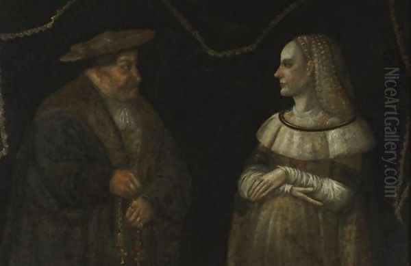 Portrait of Catherina and Gregory Przybylo by Unknown Painter