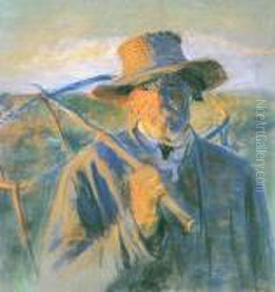 Rybak Oil Painting by Leon Wyczolkowski