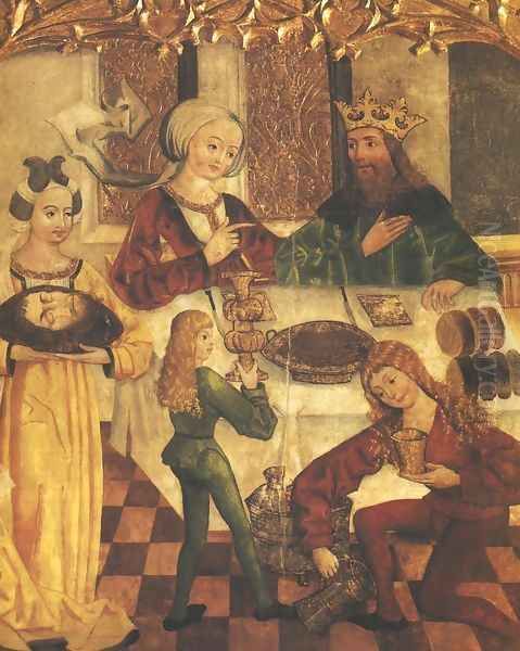 Herod's Feast Oil Painting by Unknown Painter