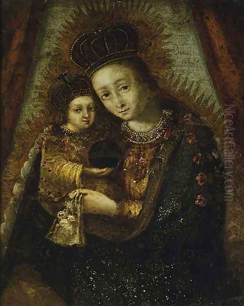 Madonna with Child I Oil Painting by Unknown Painter