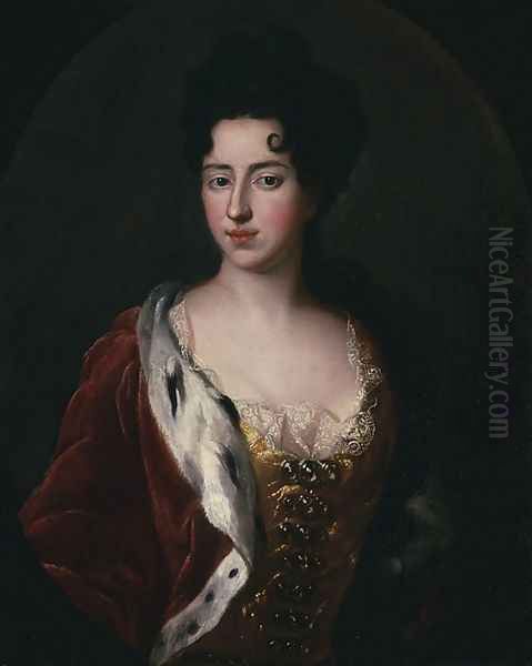 Portrait of Queen Catherine Leszczynska nee Opalinska Oil Painting by Unknown Painter