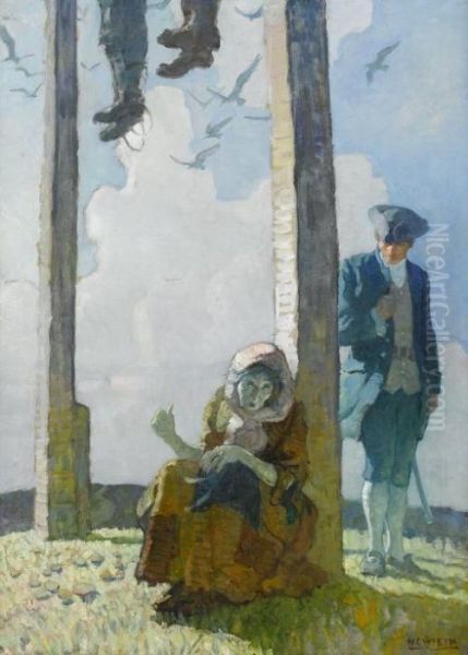 The Gibbet Oil Painting by Newell Convers Wyeth