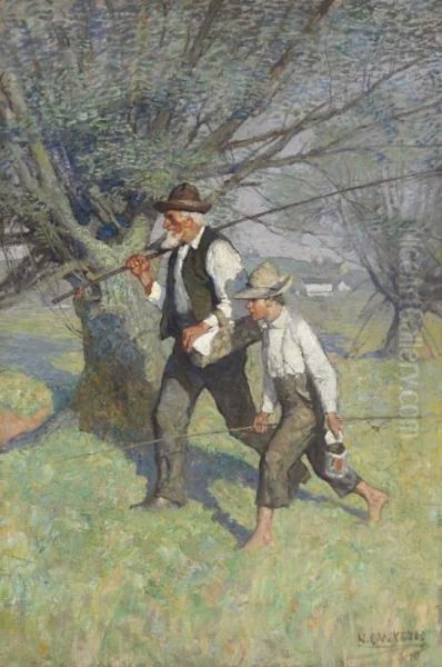 The Call Of The Spring Oil Painting by Newell Convers Wyeth