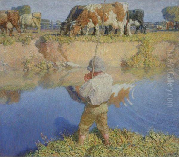 September Afternoon Oil Painting by Newell Convers Wyeth