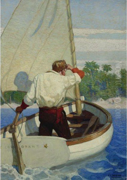 The Pearl Fishers Oil Painting by Newell Convers Wyeth