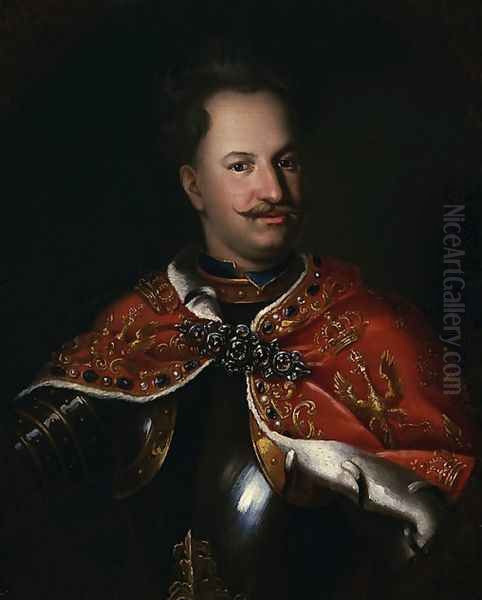 Portrait of King Stanislaus Leszczynski Oil Painting by Unknown Painter