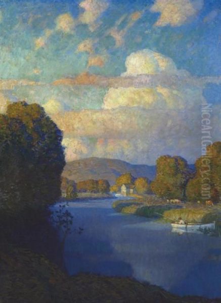 Every River That Flows Is Good, And Has Something Worthy To Beloved Oil Painting by Newell Convers Wyeth