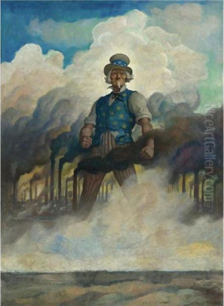 We're On Our Way Oil Painting by Newell Convers Wyeth