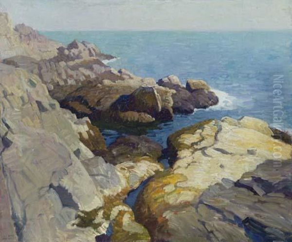 Seascape, Maine Oil Painting by Newell Convers Wyeth