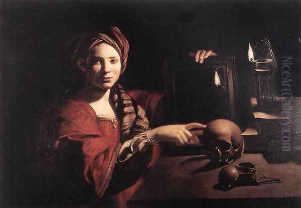 Allegory of the Vanity of Earthly Things Oil Painting by Unknown Painter