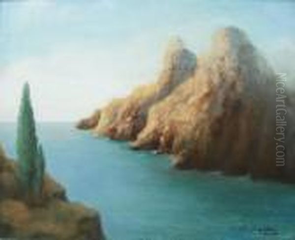 Capri Oil Painting by Feliks M. Wygrzywalski