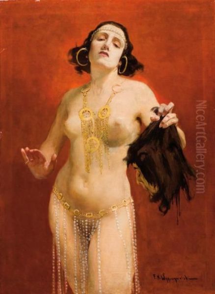 Salome Oil Painting by Feliks M. Wygrzywalski