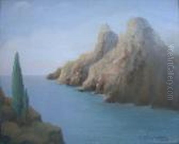 Capri Oil Painting by Feliks M. Wygrzywalski