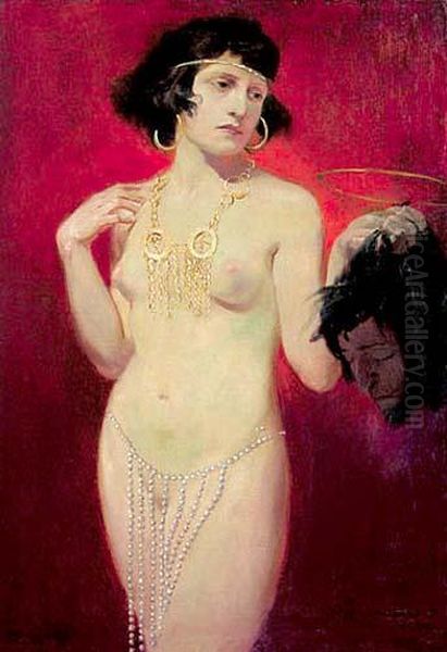 Salome Oil Painting by Feliks M. Wygrzywalski