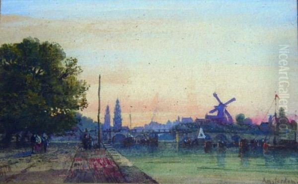 Amsterdam Oil Painting by William Wyld