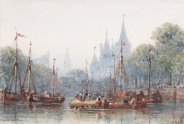 Amsterdam Oil Painting by William Wyld