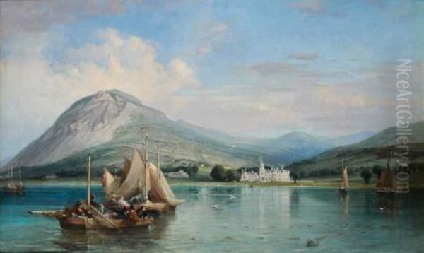 Hopital Bryn-y-neuadd, Le Nord Du Pays De Galles Oil Painting by William Wyld