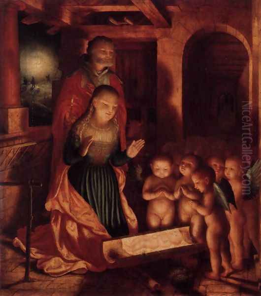 The Birth of Jesus Oil Painting by Unknown Painter