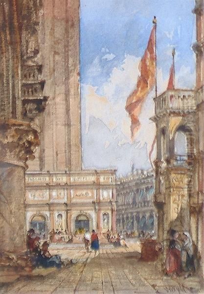 Venice 'wwylde' (lower Right) Oil Painting by William Wyld