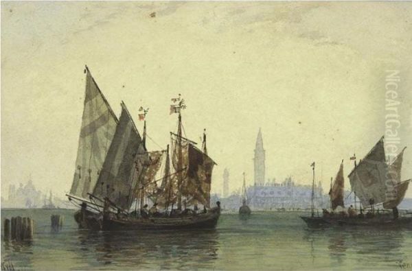 View Of Venice Oil Painting by William Wyld