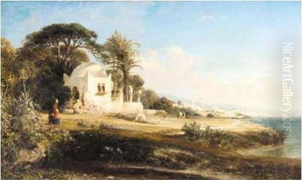 View Of Algiers Oil Painting by William Wyld