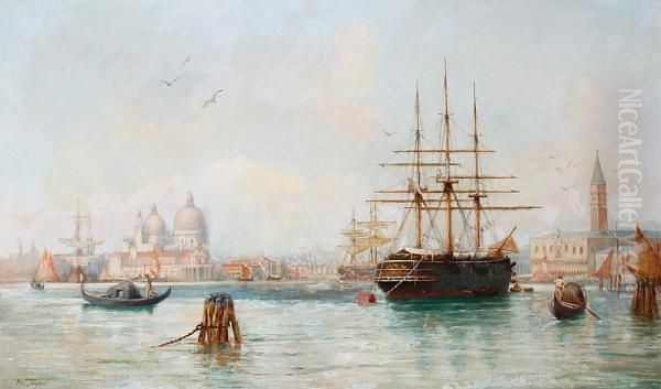 A View Of The Grand Canal, Venice Oil Painting by William Lionel Wyllie