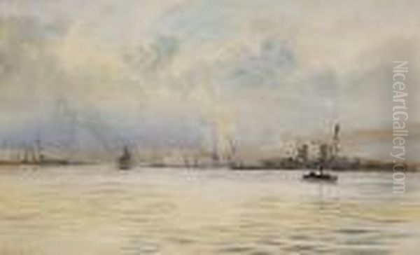 Hun Light Cruisers Oil Painting by William Lionel Wyllie