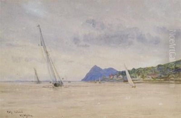 Holy Island Oil Painting by William Lionel Wyllie