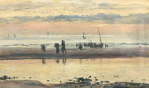 Towards Sunset Oil Painting by William Lionel Wyllie