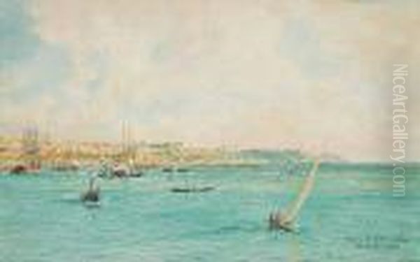 Baia De Todos Santos Oil Painting by William Lionel Wyllie