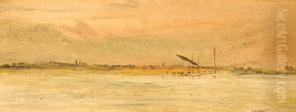 A View On The Nile Oil Painting by William Lionel Wyllie