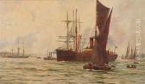 W.l. Wyllie Oil Painting by William Lionel Wyllie