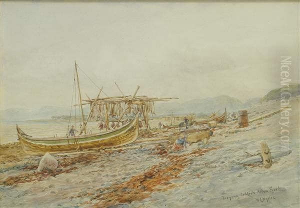 North Norway Oil Painting by William Lionel Wyllie