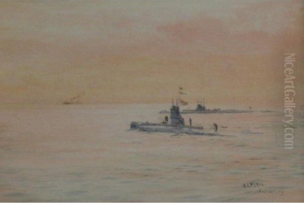 Patrolling Oil Painting by William Lionel Wyllie