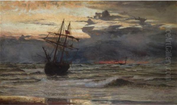 Dawn After The Storm Oil Painting by William Lionel Wyllie