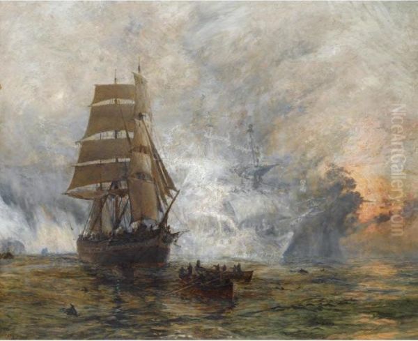 The Phantom Ship Oil Painting by William Lionel Wyllie