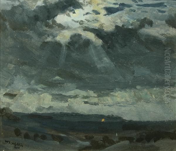 Duskyskysape Oil Painting by William Lionel Wyllie